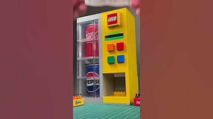 Giant Working Lego Soda Vending Machine #lego