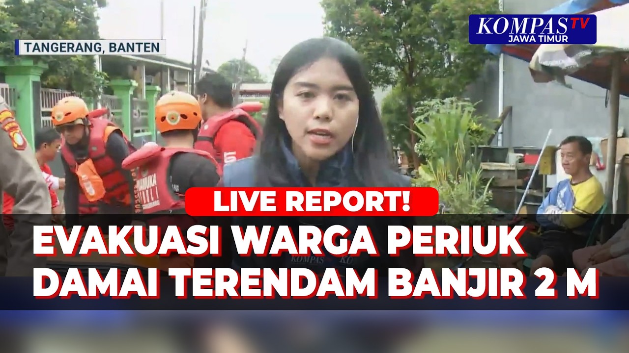 [Full] Banjir 2 Meter di Periuk Damai Tangerang, Bagaimana Proses Evakuasi Warga?