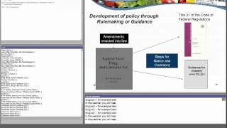 CFSAN/JIFSAN Food and Nutrition Webinar - Intro to FDA and the Food and Nutrition Regulatory Process