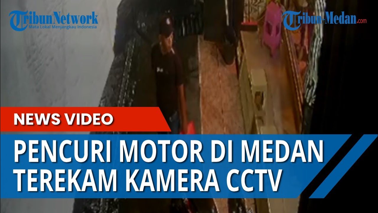 Aksi Pencurian Sepeda Motor Marak Terjadi di Kota Medan, Pelaku Nekat Beraksi di Sebuah Toko
