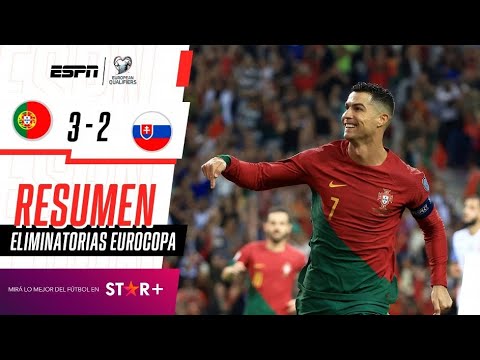 ¡DOBLETE DE CR7 Y CLASIFICACIÓN DE LOS LUSOS A LA EUROCOPA! | Portugal 3-2 Eslovaquia | RESUMEN
