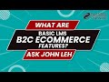 What are Basic LMS B2C eCommerce features?