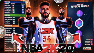 *NEW* BEST CENTER BUILD IN NBA 2K20! MOST OVERPOWERED PAINT BEAST BUILD! COMP CENTER BUILD + BADGES!