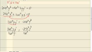 Calculus for Business-Economics Homework - Implicit Differentiation - P0334734 Wealth