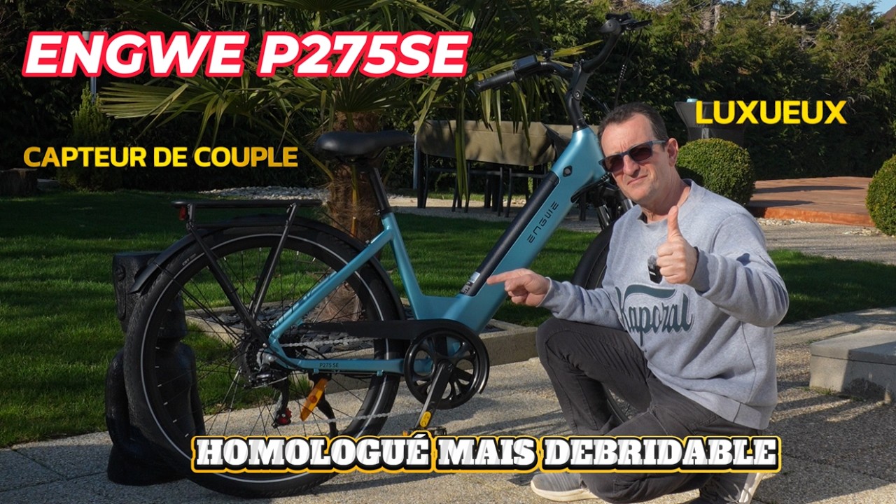 ENGWE P275 SE , Un ebike de ville super classe au capteur de couple top réactif