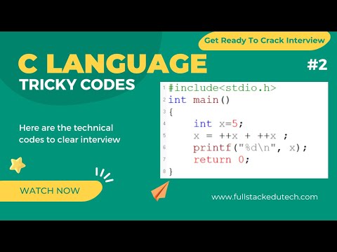 Code 2 | C Language Tricky Codes | C Interview Snippets | Interview Preparation | FullStack Edutech