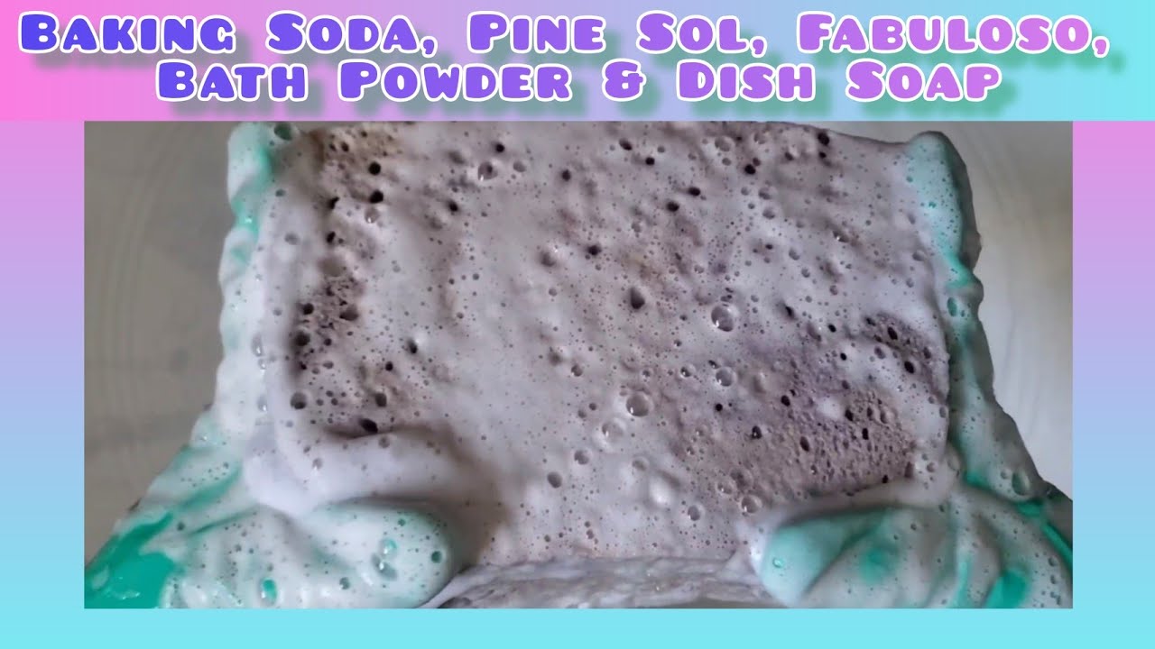 { ASMR } Baking Soda, Pine Sol, Fabuloso, Bath Powder & Dawn Dish Soap Sponge Squeezes 🧼 🧽