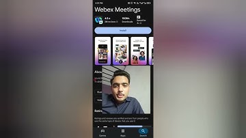 How to Download & Instal ( Webex Meetings ) app from playstore in mobile