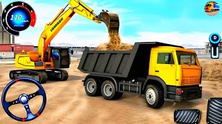 Truck Tronton Panjang Angkut Pasir Kontruksi - Mobil Balap Simulator Android Gameplay