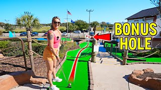 Playing the AWESOME Shipwreck Adventure Mini Golf!