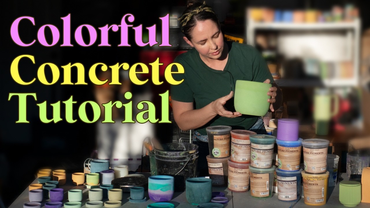 DIY Colorful Concrete: A Beginner's Guide to Pigments