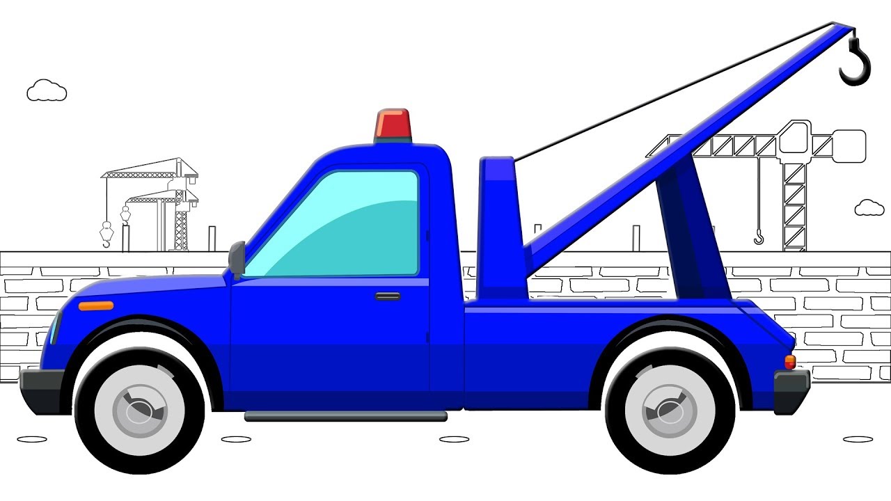 tow truck coloring pages