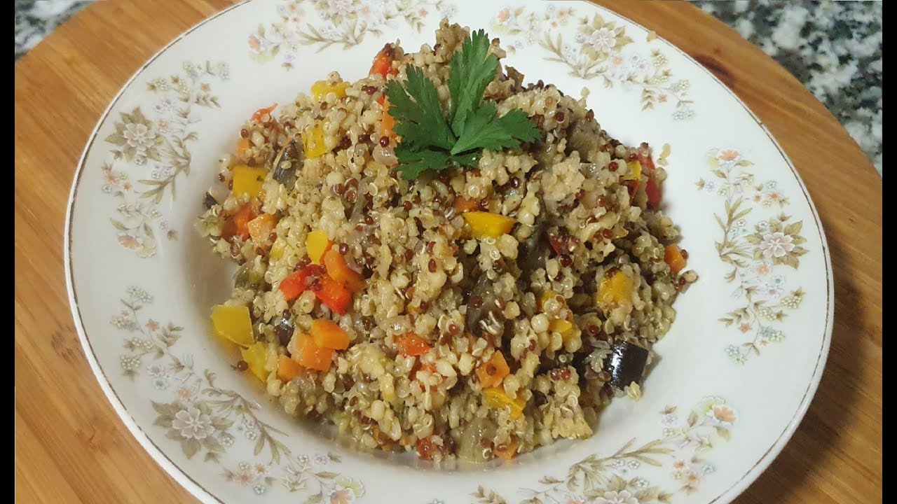 طبق حبوب الكينوا🍲 بالخضر لذيذ😋 و صحي بلمسة مغربية👌