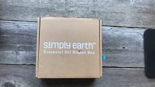 Simply Earth essential oils subscription box unboxing