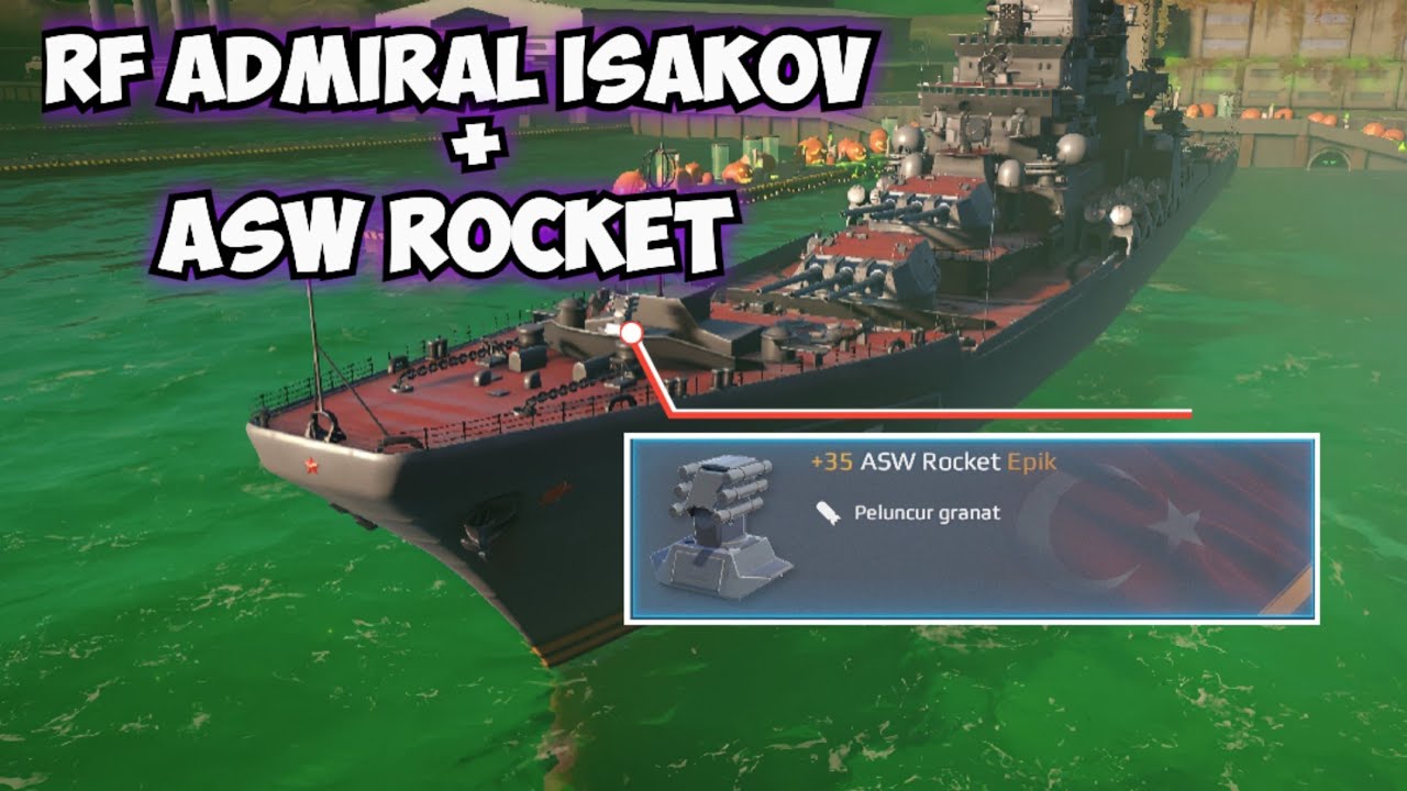 Asw Rockets RF Admiral Isakov use ASW Rocket Gameplay | Modern Warships - YouTube