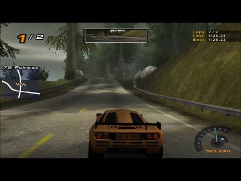 Need For Speed Hot Pursuit 2 McLaren F1 LM Lap Time 1080p60 GTX 750Ti 23 45