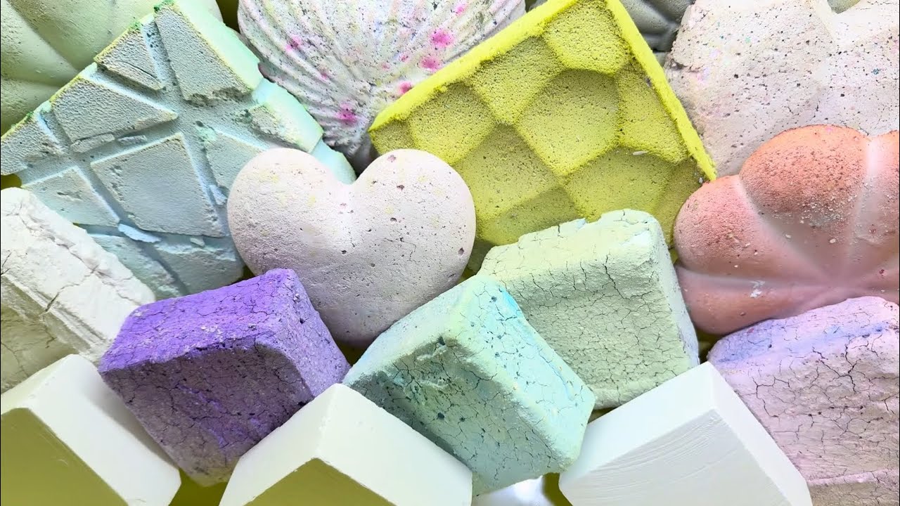 Powdery reforms + gymchalk crumbles compilation ASMR 