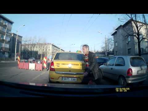 Pedestrian almost hit