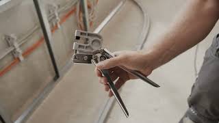 Profile Compound Pliers: Crimping pliers for metal profiles during drywall installation