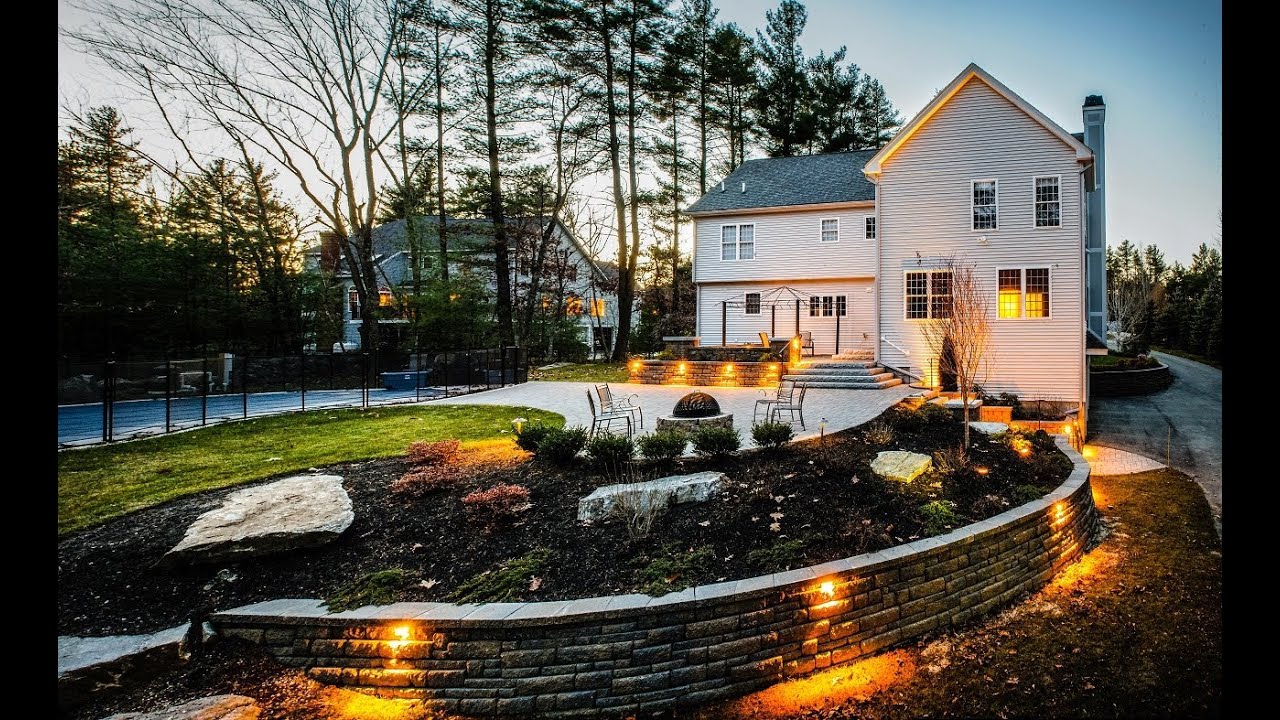 Backyard Raised Patio Makeover: Landscaping Time Lapse ...