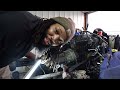 2G Cummins transmission removal...the build is finally coming together!!