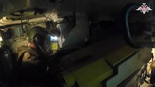 Inside T-90M on combat mission