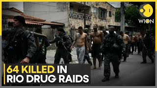 Rio Drug Raids Largest Operation Ever Targeting Comando Vermelho Gang Wion