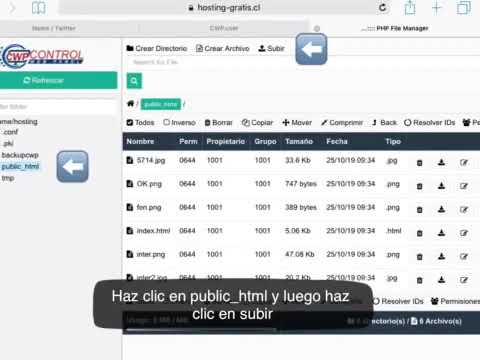 Como subir mi página web a freehost.cl