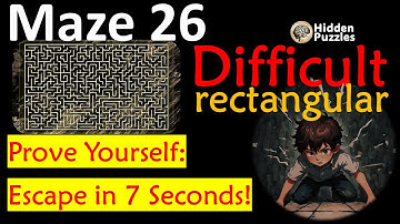 Difficult rectangular mazes Maze 26