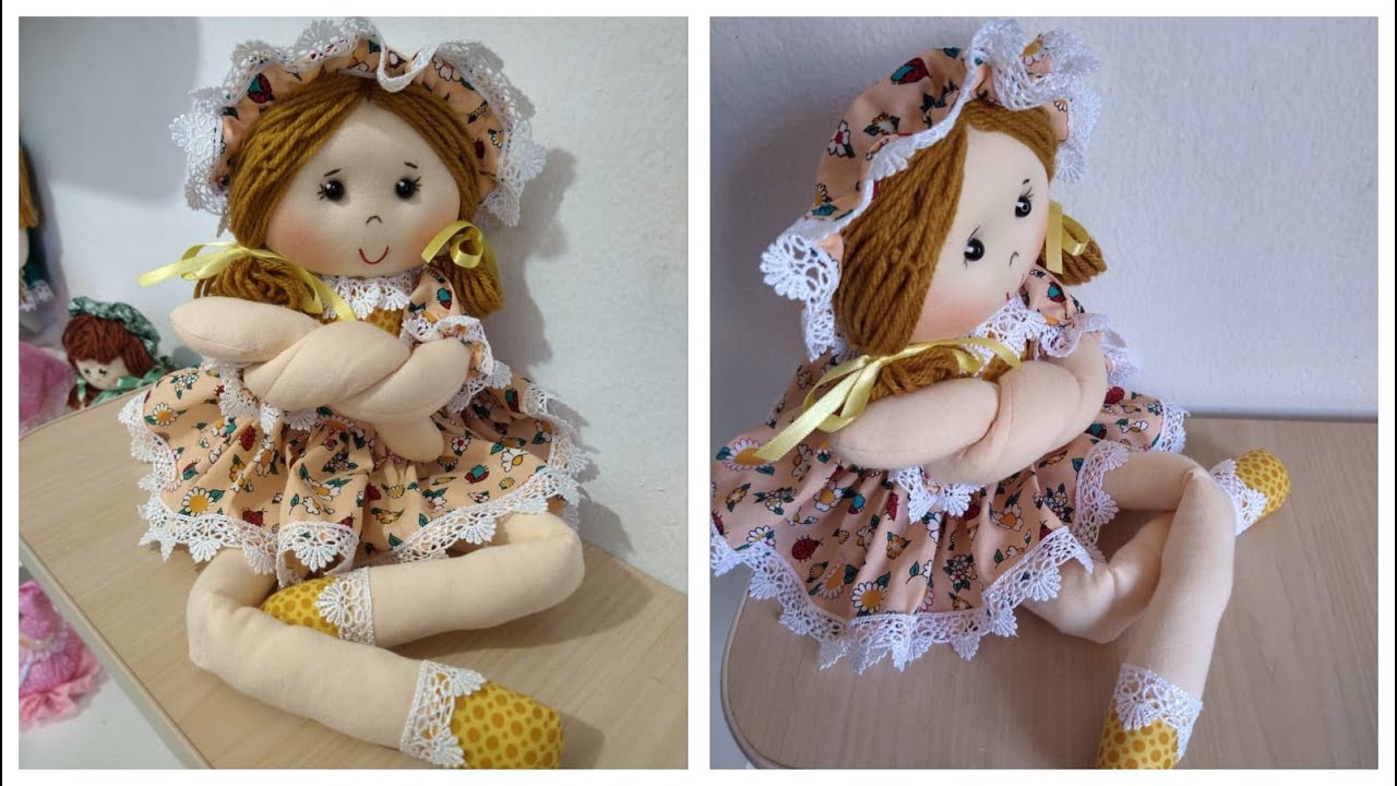 IDEIA INCRÍVEL!  BONECA dengosa pra criança brincar! molde grátis.