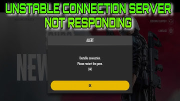 Unstable Connection please restart the game PUBG NEW STATE server not responding