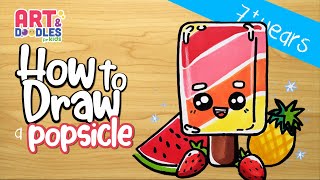 How to draw a cartoon POPSICLE