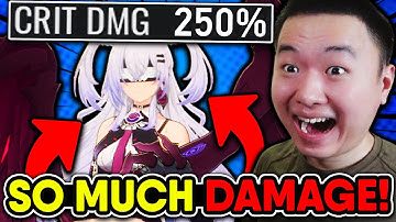 I gave Hoyan 250 CRIT DAMAGE and she became a NUCLEAR DPS. - Etheria: Restart