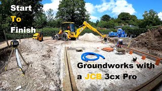 Groundworks with the JCB 3cx Pro