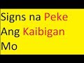 Paano Mo Malalaman Kung Peke Ang Kaibigan Mo | Marvin Sanico