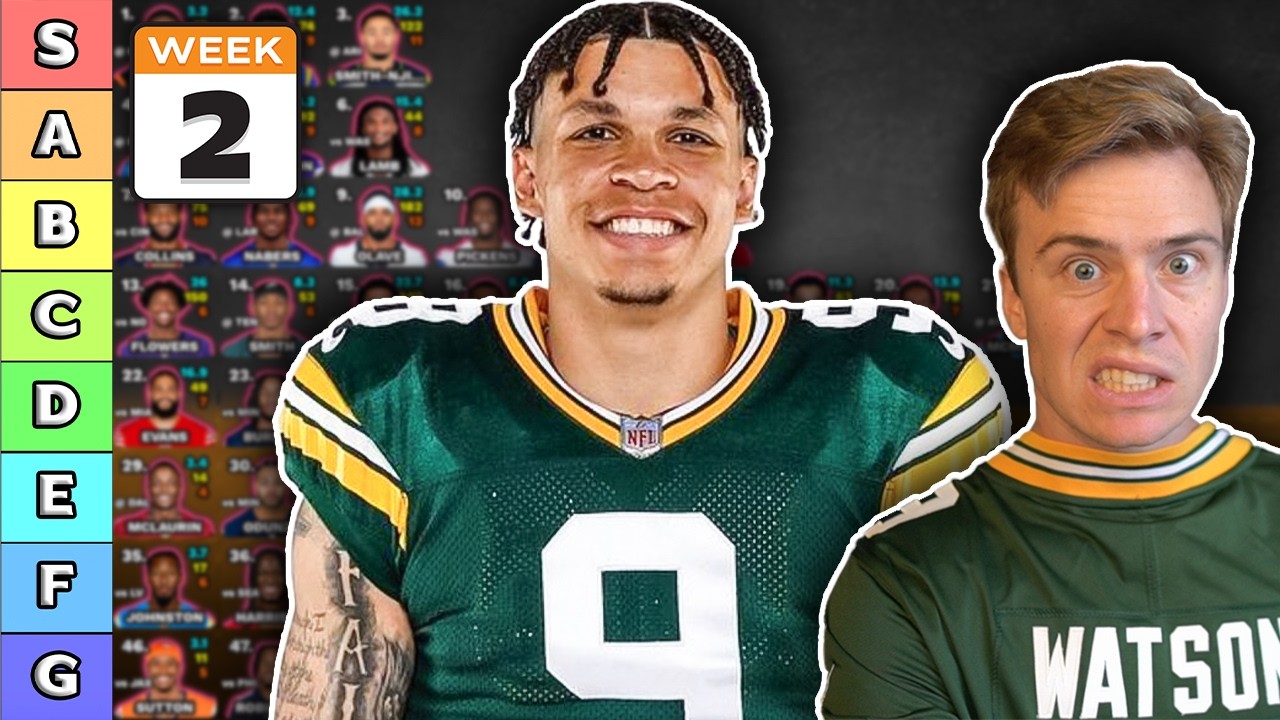 Week 2 Wide Receiver Rankings & Tiers artwork