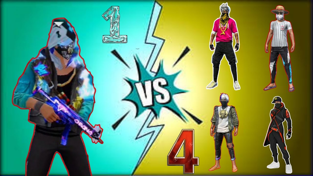 CS RANK 1 VS 4 CLUTCH ACE MOMENT IN FREE FIRE 🔥 #freefire #1vs4 # ...