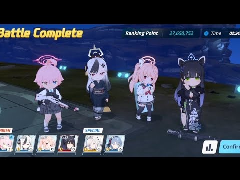 Blue Archive - Total Assault Insane Outdoor Perorodzilla 1 Team 27,650,752 Points (No Ui)