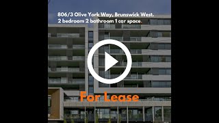 806/3 Olive York Way, Brunswick West. 806/3 Olive York Way, Brunswick West.