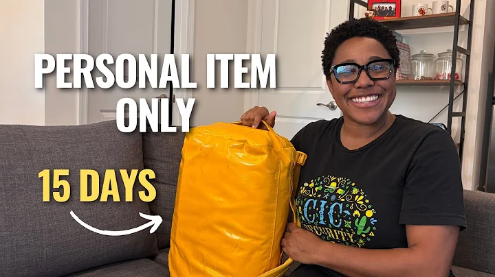 How I Packed for 15 Days Using Only a Personal Item