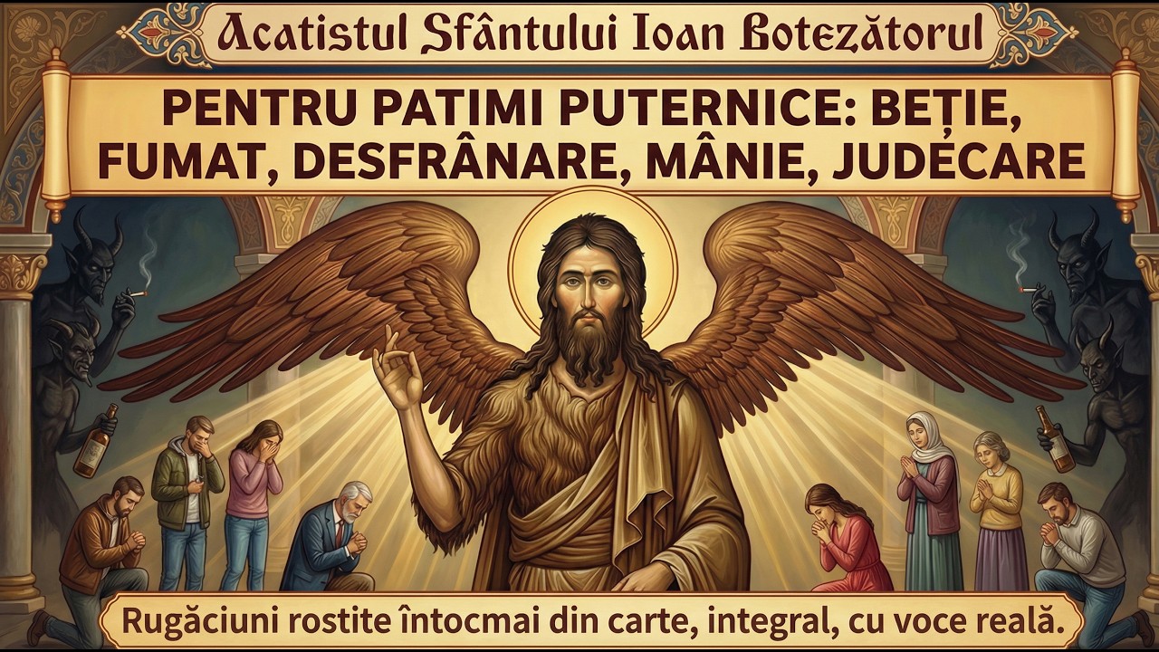 ACATISTUL SFANTULUI IOAN BOTEZATORUL (PENTRU PATIMI GRELE: BETIE, FUMAT, DESFRANARE, JUDECARE)