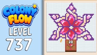 Colony Flow Level - 737 ( Hard level) Gameplay Solution