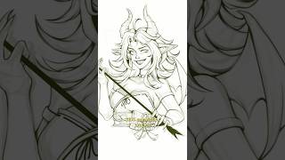 Rly cool OC I must say 👹💚#artcommission#speedpaint#digitalart#characterart#drawingprocess#drawing