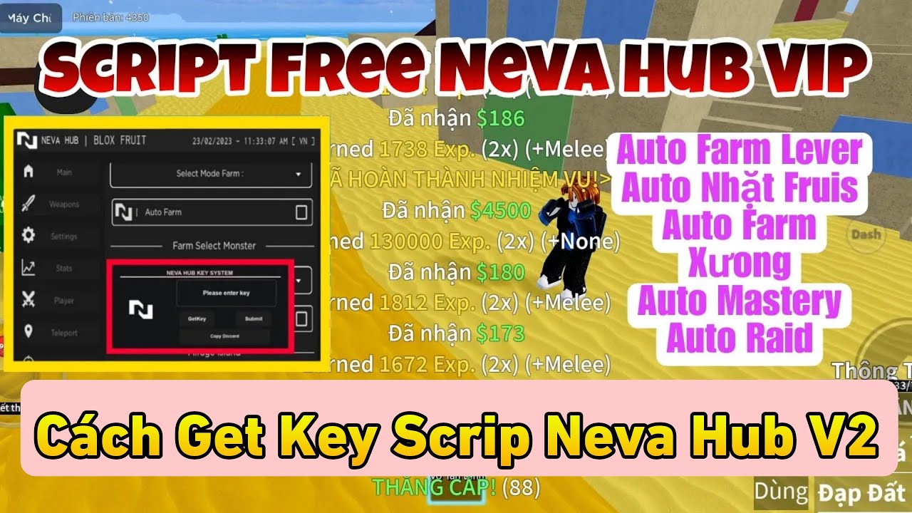 TERBARU SCRIPT BLOX FRUIT NEVA HUB, AUTO RAID