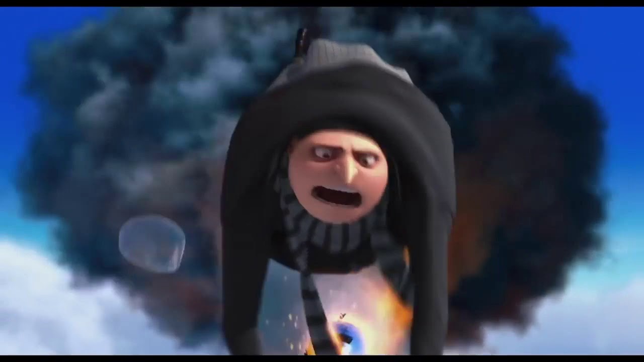 (END OF THE WORLD! REMIX) Despicable Me Gru VS Vector Fight Scene! Sparta Party Hard Remix