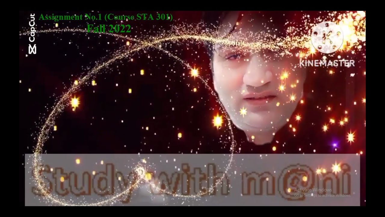 Assignment No 1 STA 301 Fall 2022