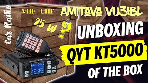 QYT KT5000 Mobile VHF UHF Radio Box Opening 
