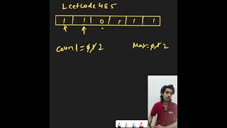 leetCode problem 485 | Max consecutive ones | #code #coding #leetcode #dsa #codepeople #youcode