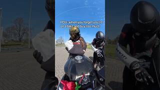Buying things while on the bike 😂 #ducati #streetfighter #biker #pov #bikergirl