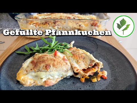 Gefüllte Pfannkuchen auf